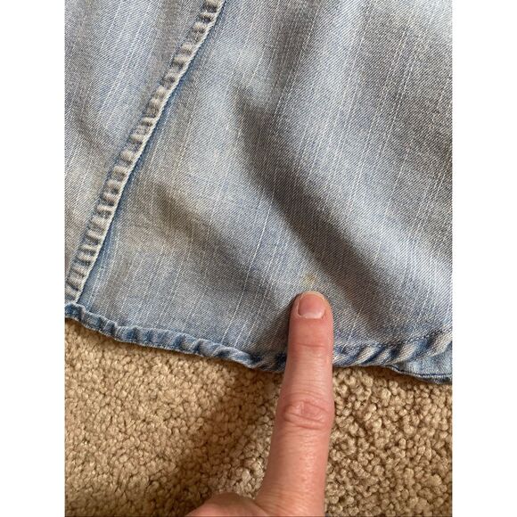 Cupshe cotton chambray dress woman’s size large - Picture 7 of 9